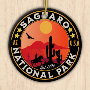 Saguaro National Park Arizona U.S. Ceramic Ornament