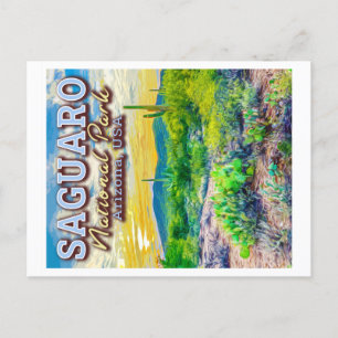 SAGUARO NATIONAL PARK - ARIZONA UNITED STATES POSTCARD