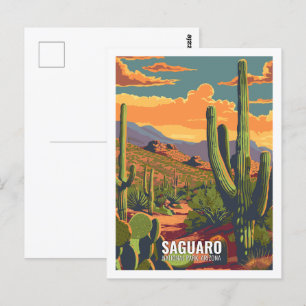 Saguaro National Park Arizona USA  Postcard