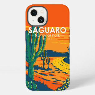 Saguaro National Park Arizona Vintage iPhone 13 Case