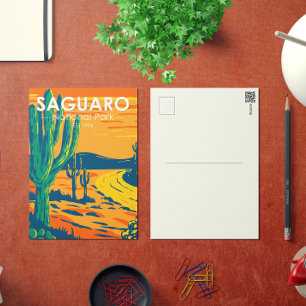 Saguaro National Park Arizona Vintage Postcard