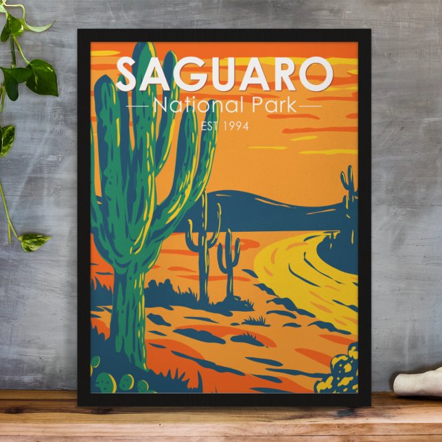 Saguaro National Park Arizona Vintage Poster (Creator Uploaded)
