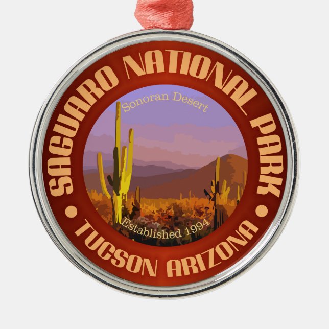Saguaro National Park (C) Metal Tree Decoration (Front)