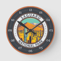 Saguaro National Park Cacti In Spring Badge