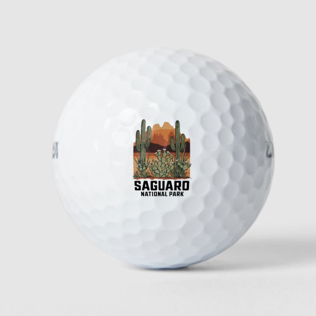 Saguaro National Park Cactus Golf Balls (Front)