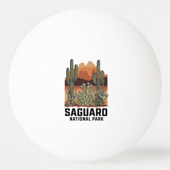 Saguaro National Park Cactus Ping Pong Ball (Front)