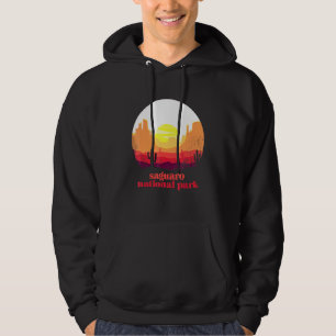 Saguaro National Park Desert Illustration Vintage Hoodie