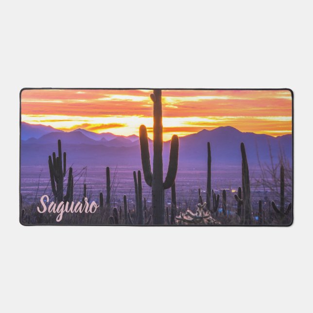 Saguaro national Park Desk Mat (Front)