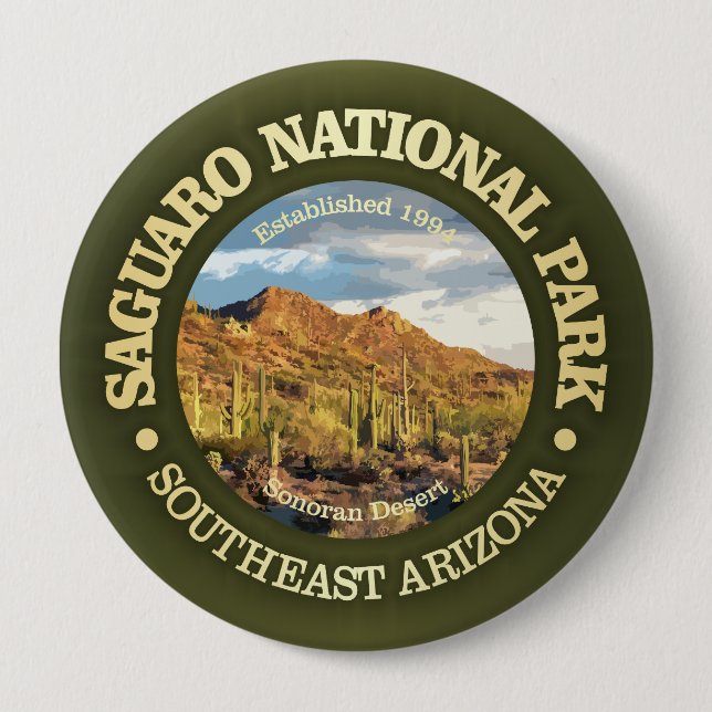 Saguaro National Park (NP2) 10 Cm Round Badge (Front)