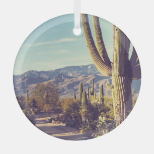 Saguaro National Park, scenic representation. Glass Tree Decoration