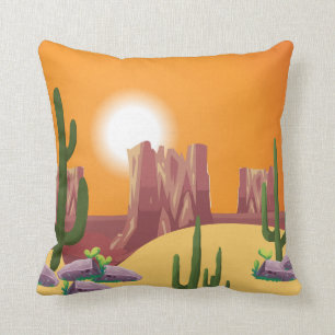 Saguaro National Park Souvenir Cactus Arizona Cushion