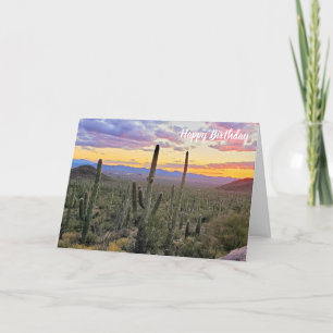 Saguaro National Park Sunset Card