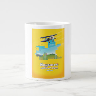 saguaro national park travel map large coffee mug