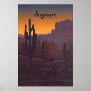 Saguaro National Park Travel Poster