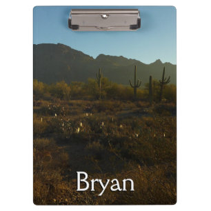 Saguaro Sunrise at Saguaro National Park Clipboard