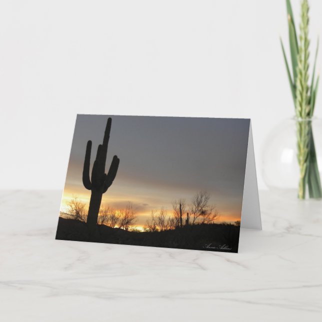 Saguaro Sunrise Card (Front)