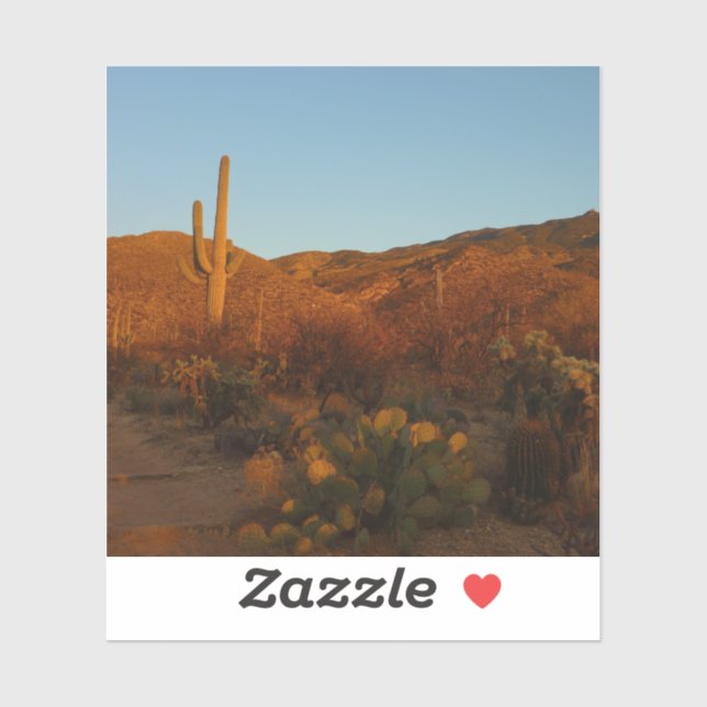 Saguaro Sunset I Arizona Desert Landscape (Sheet)