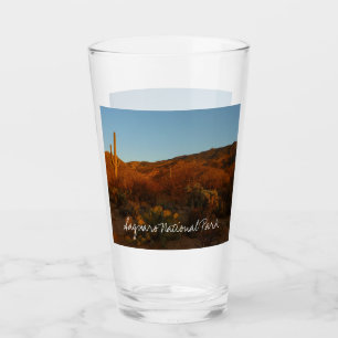 Saguaro Sunset I Arizona Desert Landscape Glass
