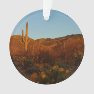 Saguaro Sunset I Arizona Desert Landscape Ornament