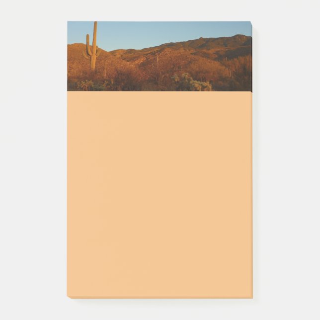 Saguaro Sunset I Arizona Desert Landscape Post-it Notes (Front)