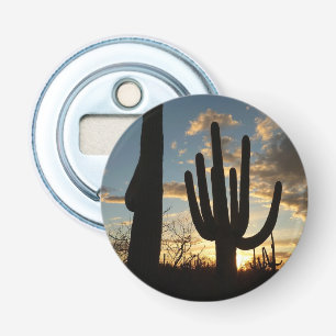Saguaro Sunset II Arizona Desert Landscape Bottle Opener
