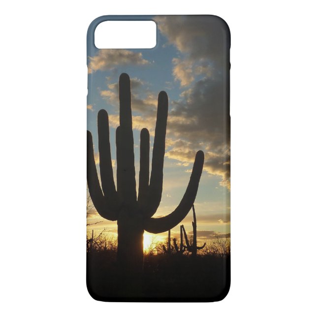 Saguaro Sunset II Arizona Desert Landscape Case-Mate iPhone Case (Back)