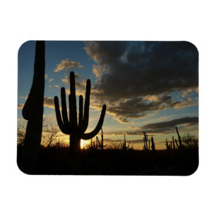 Saguaro Sunset II Arizona Desert Landscape Magnet