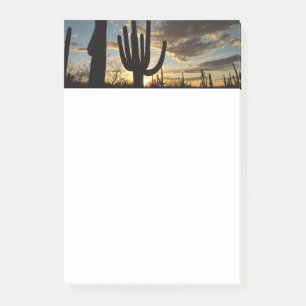 Saguaro Sunset II Arizona Desert Landscape Post-it Notes