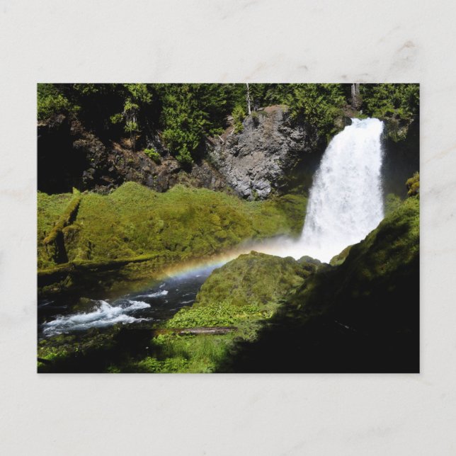 Sahalie Falls Rainbow Postcard (Front)