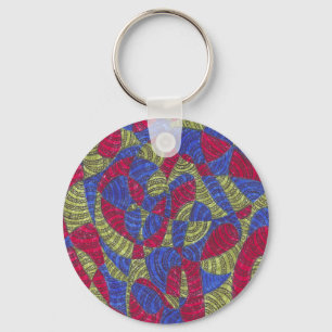 Sahar Colorful Abstract Hand-Drawn Art Keychain