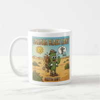 Sahara Black Light DJ Cactus Cartoon