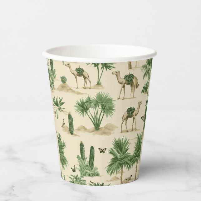 "Sahara Camel Paper Cup" Cups (Front)