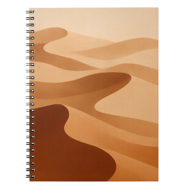 Sahara Dunes Neutral Art Notebook (Front)