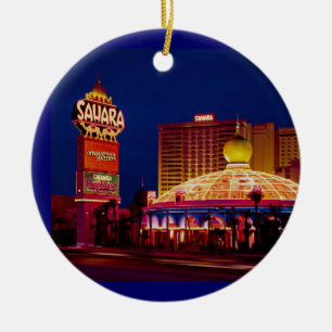 Sahara Hotel Las Vegas Ceramic Ornament