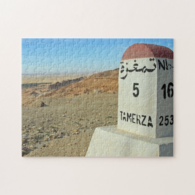 Sahara milestone, Tunisia 252-pc Jigsaw Puzzle (Horizontal)