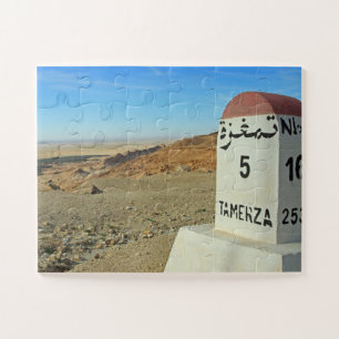 Sahara milestone, Tunisia 30-pc Jigsaw Puzzle