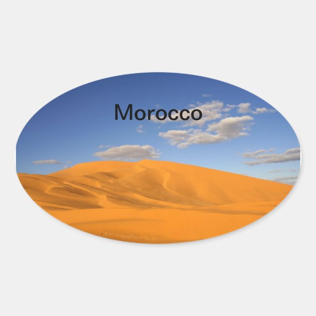 Saharan desert in Morocco Sticker (Front)