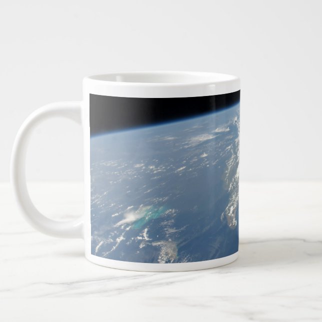 Saharan Dust Blowing Westward Into The Atlantic. Large Coffee Mug (Left)