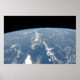 Saharan Dust Blowing Westward Into The Atlantic. Poster