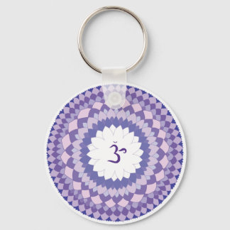 Sahasrara chakra mandala key ring