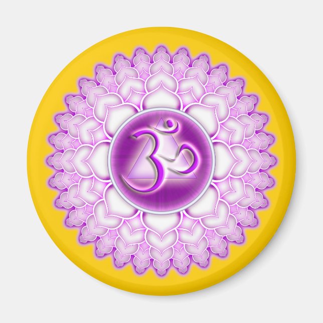 Sahasrara or Crown the 7th Chakra Magnet (Front)