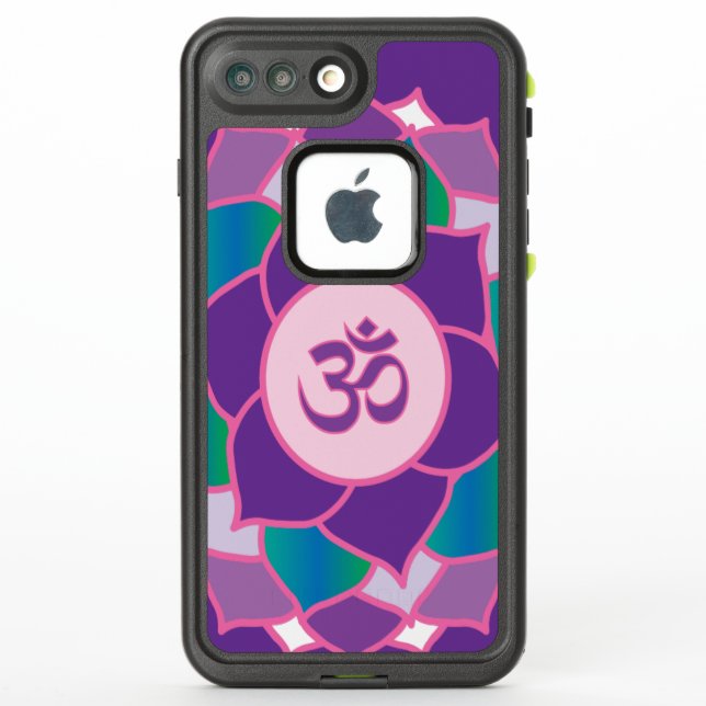 Sahasrara - The Crown Chakra 1000 Petaled Yoga LifeProof iPhone Case (Back)