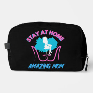 Sahm Stay At Home Mum Pink & Blue Ladies Shoes Dopp Kit
