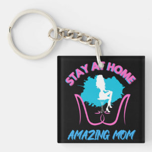 Sahm Stay At Home Retired Mother Pink Ladies Shoes Key Ring