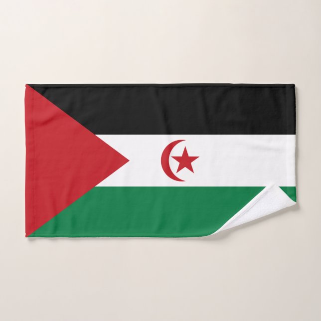 Sahrawi Arab Democratic Republic Flag Bath Towel Set (Hand Towel)