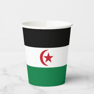 Sahrawi Arab Democratic Republic Flag Paper Cups