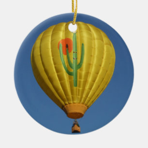Sahuaro Sunrise Balloon Ceramic Tree Decoration