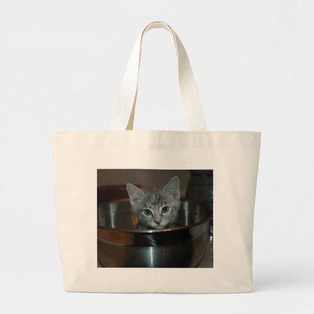Sahvanna Our Kitten Large Tote Bag (Front)