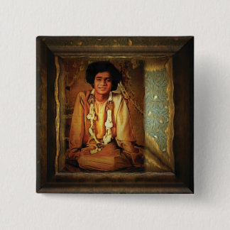 Sai Baba 15 Cm Square Badge