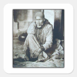 Sai Baba Orignal picture Square Sticker